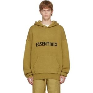 Authentic Essential Fear of God knit pullover hoodie